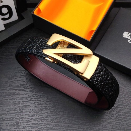 Leather Belt Versatile Business Casual Fashion Light Luxury Golden Jeans Suit
