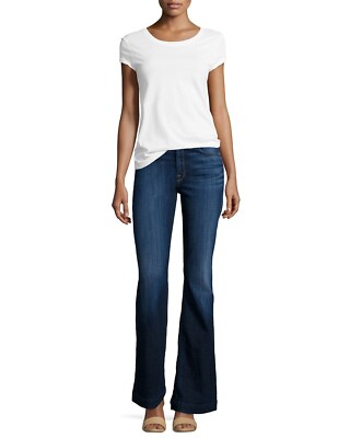 Jeans Donna 7 For All Mankind Bootcut | Slim Illusion EarthKind | Denim Biodegradabile Vita Media