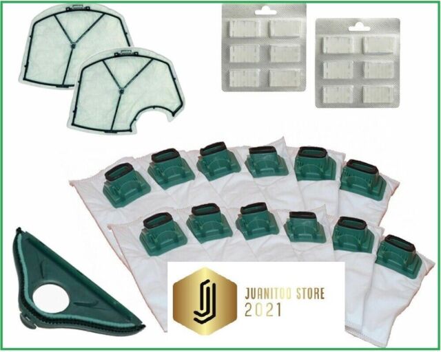 12 Sacchetti Folletto VK 140 VK 150 + 2 Griglie Motore + 12 Profumi + Spazzola 12 Sacchetti Folletto VK 140 VK 150 + 2 Griglie Motore + 12 Profumi + Spazzola