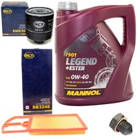 MotoröL Filter Set 0W40 4 Liter + ÖLablassschraube FüR Seat Cordoba VW Polo