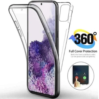 360 GRAD HANDYHÜLLE FÜR SAMSUNG HANDY SCHUTZ HÜLLE S23 SILIKON NOTE KLAR GALAXY - Bild 1 von 4