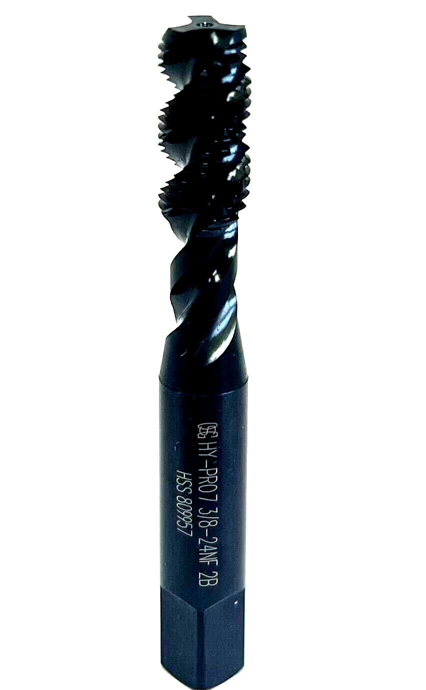 3/824 HYPRO7 CLASS 2B 3 FLUTE SPIRAL BOTTOMING TAP BLACK OSG