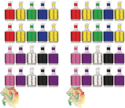 Party Popper | 72 Stück holografische Party Poppers verschiedene Farben perfekt für