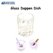 Clear Glass Dappen Dish Cup Nail Art Acrylic Liquid Powder "US Seller"