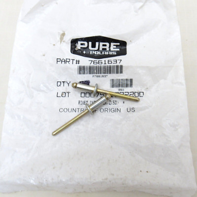 Polaris Snowmobile OEM Pop Rivets 7661637 Set of 2