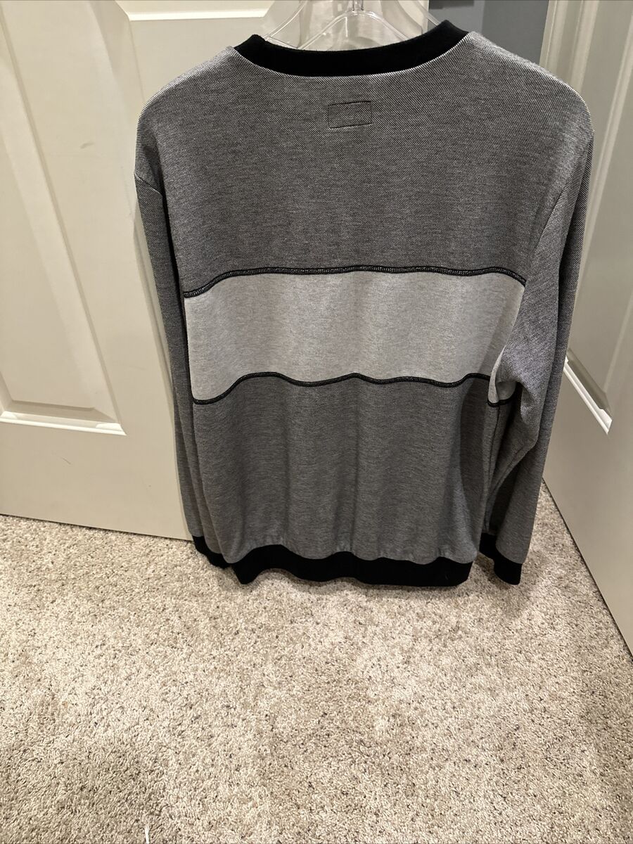 Supreme Tonal Stripe Logo Crewneck Black Size L Mens SS17 Supreme Tonal Stripe Logo Crewneck Black Size L Mens SS17