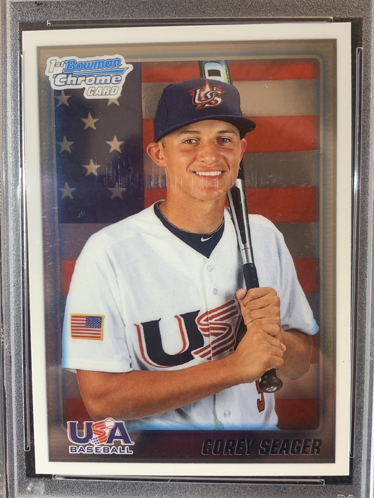 2010 BOWMAN CHROME #BDP&P108 COREY SEAGER PSA GEM MINT 10 view 3