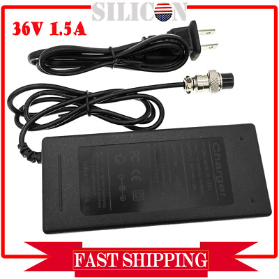 New 36 Volt 1.5A Battery Charger For Electric Scooter Bike 36V Mini Pocket Razor