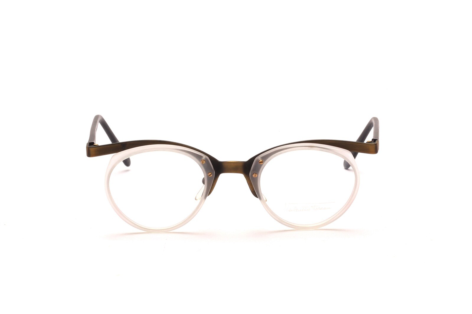 Валентино Тоскани Брилле Фассунг Металл Ацетат Италия Панто Алтголд Кристалл