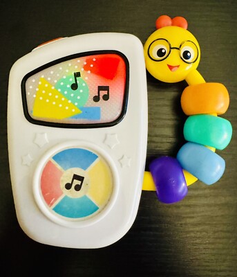Baby Einstein Take Along Tunes White Plastic Colorful Beads Music Lights Sounds 