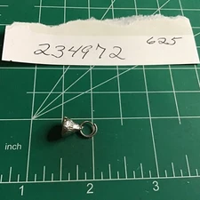 SMALL Vintage Sterling Silver SOLID Hershey's Kiss Charm 3D 925