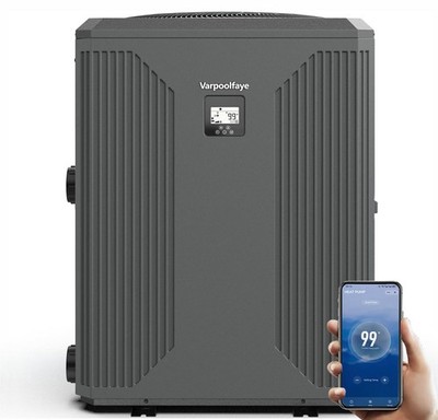 140000 BTU Electric Pool Heater/Chiller Efficient Inverter Heat Pump, 42K Gal