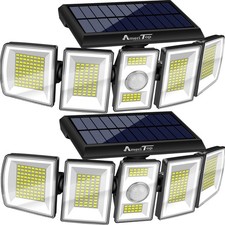 2 Luz LED Solar Para Exterior Con Sensor De Movimiento Jardin Patio Casa Lampara