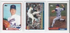 (3) different NOLAN RYAN Topps card lot. Texas Rangers. 1989/1991/1992 (NR-MINT)