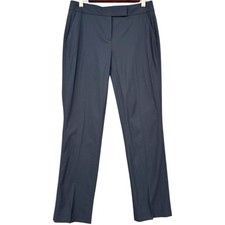 Classiques Entier Navy Wool Blend Flat Front Dress Pants Corpcore Womens Size 2