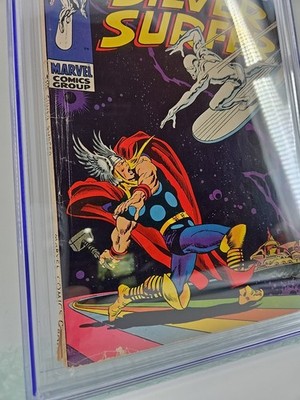 Silver Surfer #4 CGC 4.5 Marvel 1969 Thor vs Silver Surfer Off