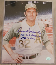 Darold Knowles Signed Inscribed 73 WS Champs 7 Games 8x10 COA TPA Guaranteed A's