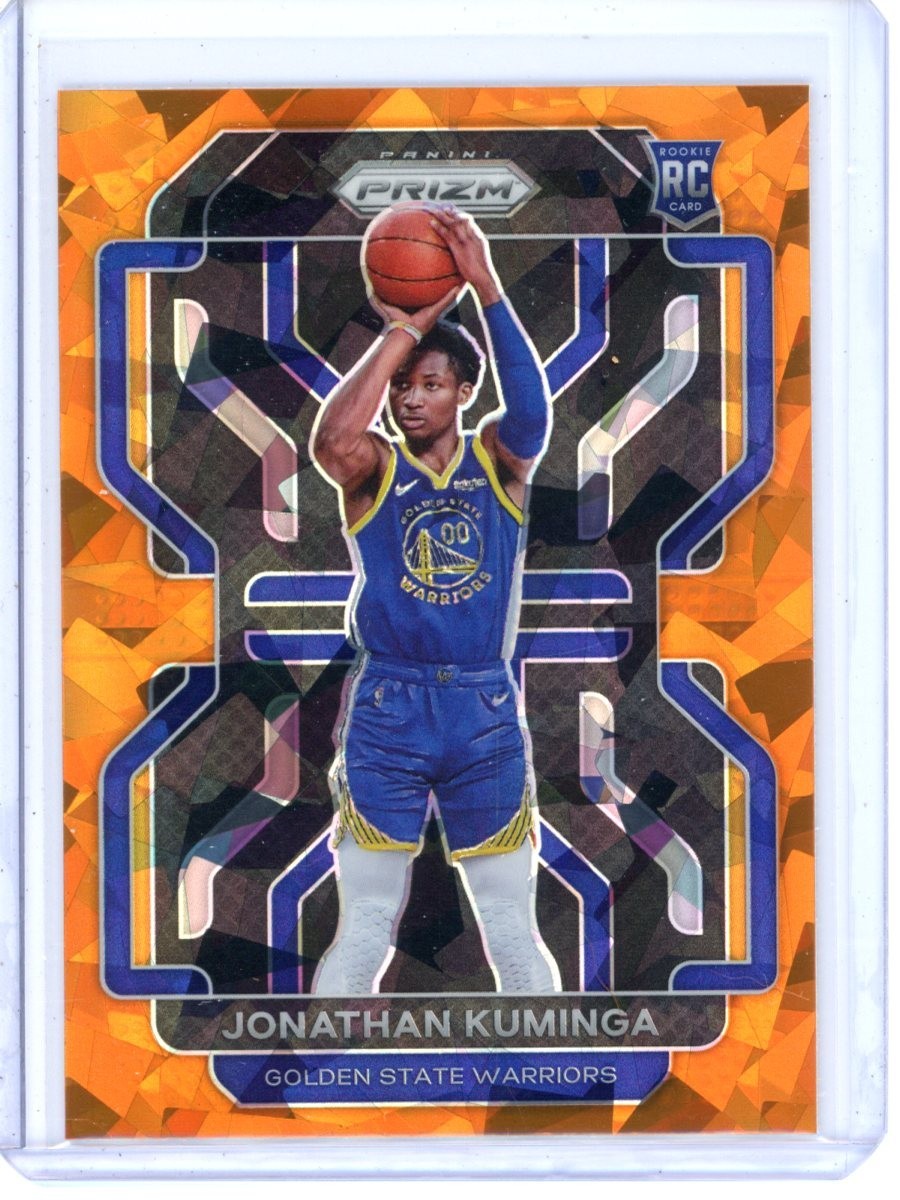 2021-22 Panini Prizm - Jonathan Kuminga #307 Orange Ice Prizm (RC)