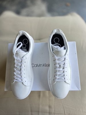 Calvin Klein Mens Falconi- Size 7, White