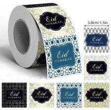  Eid Mubarak Aufkleber   48er Set | 3,8 cm Pe...