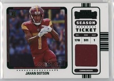 2022 Panini Contenders Rookie Ticket Swatches Variation Jahan Dotson 18jt