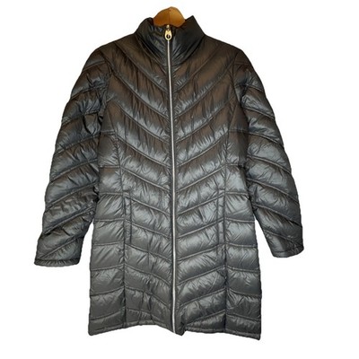 CALVIN KLEIN Premium Down Packable Quilted Full Zip Puffer Jacket S
