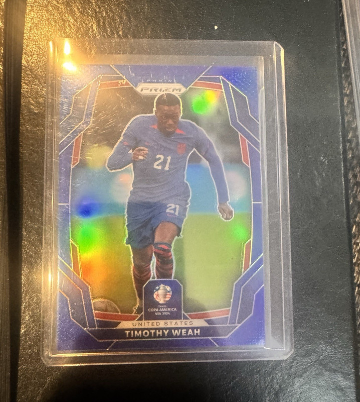2024 Panini Prizm Copa America USA 2-Card Lot USMNT Weah Aaronson