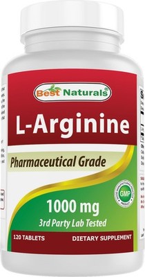 (New Improved Formula) Best Naturals L-Arginine 1000 mg 120 Count (Pack of 1)