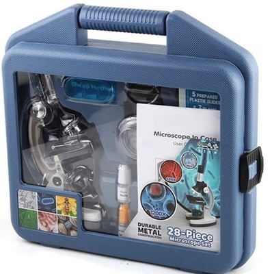 Microscope Accessories Kit 1200X 28 pcs/Set Biological Microscope Microscope...