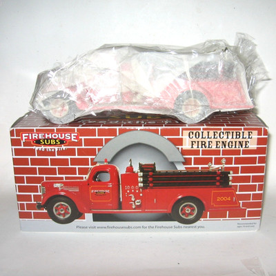 Firehouse Subs Feed the Fire Collectible Fire Engine Model Year 2004 New in Box