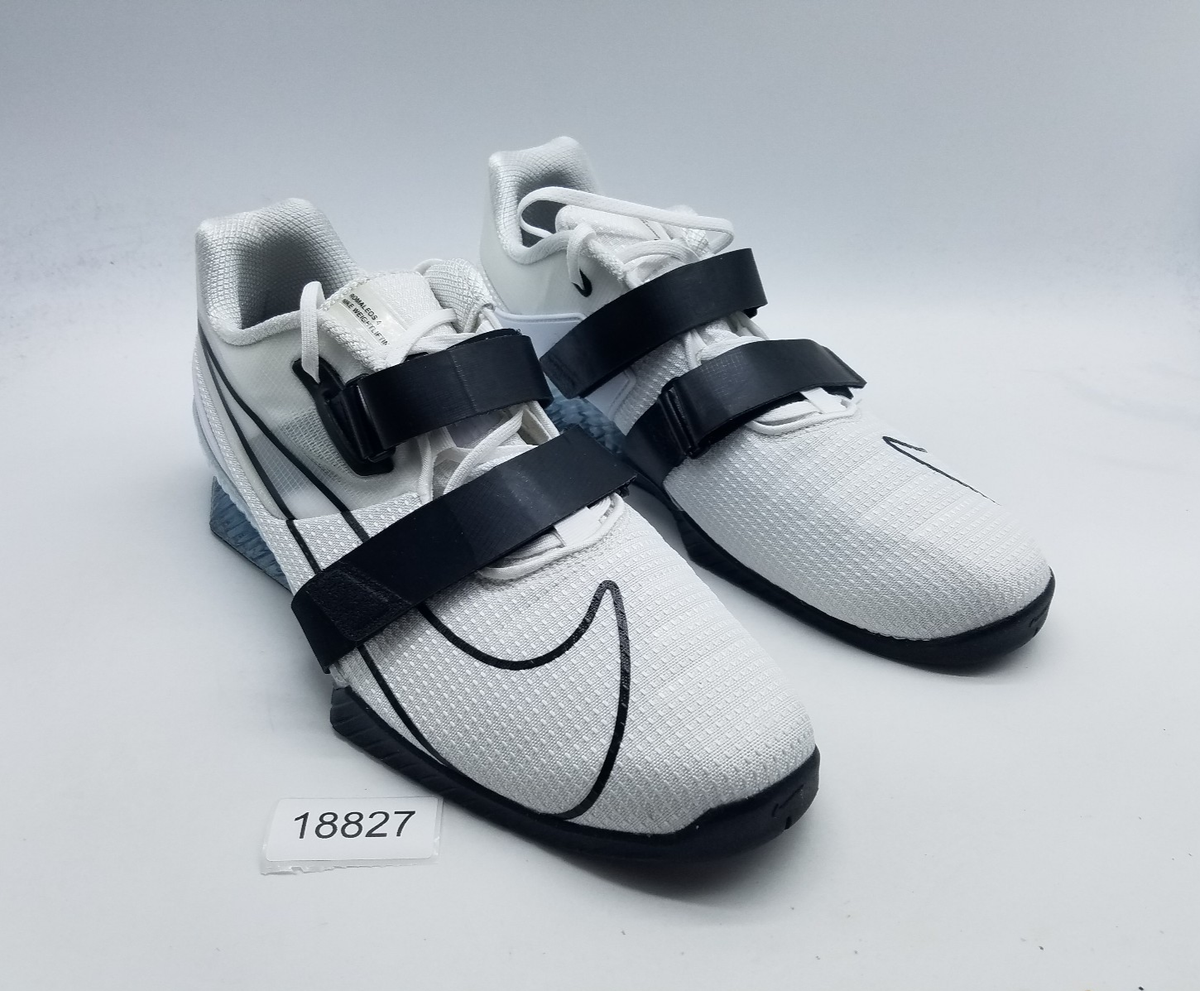Nike Romaleos 4 Men's Size 15 Weightlifting Shoes White Black | eBay