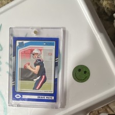 Panini 2024 Donruss Drake Maye Rated Rookie Press Proof Blue #379