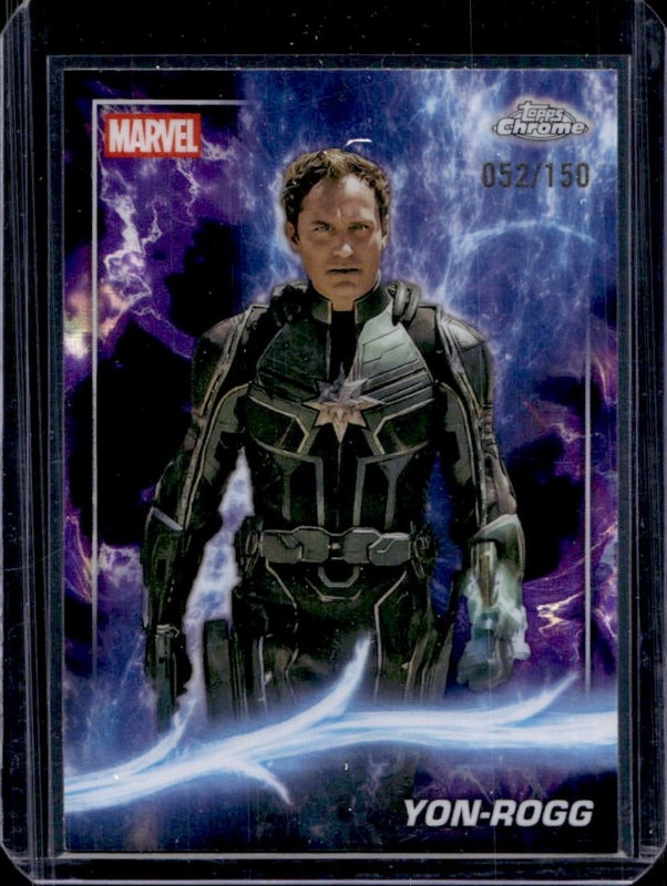 2025 Topps Chrome Marvel Studios Yon-Rogg Agatha Lava Refractor #/150 Captain