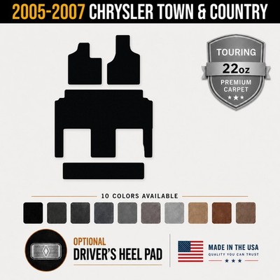 Avery Touring Front & Rear Floor Mats for 2005-2007 Chrysler Town & Country #1UG