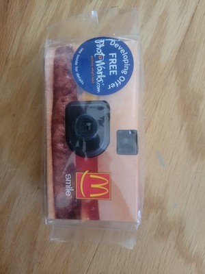 Vintage McDonald s Collectible 27 Exposures Single Use Camera New Sealed Burger