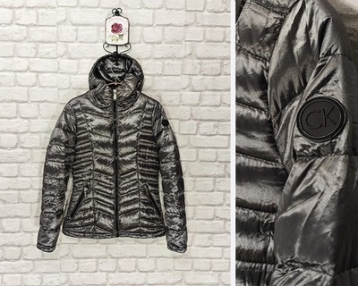 Calvin Klein Packable LightWeight Premium Down Hooded Jacket Size XS