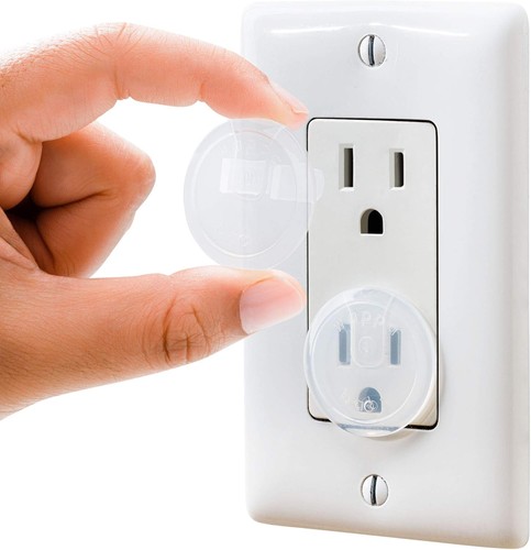 Clear Outlet Covers (50 Pa) Value Pa – Baby Safety Outlet Plug Covers
