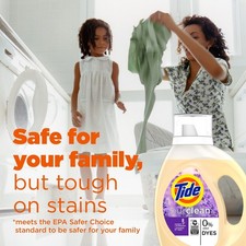 Honey Lavender Tide Purclean Detergent &ndash; HE, Deep Cleaning, 48 Loads, 63 fl oz