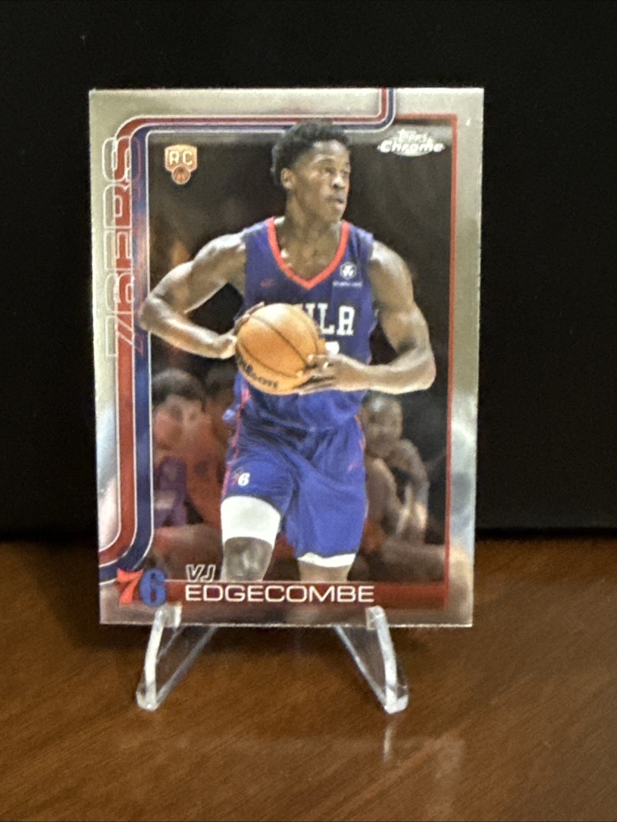 2025-26 Topps Chrome VJ Edgecombe #253 (RC)