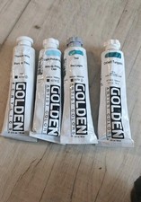 Golden Acrylic Heavy Body Paint,  2oz  Set Of 4 Lot  34