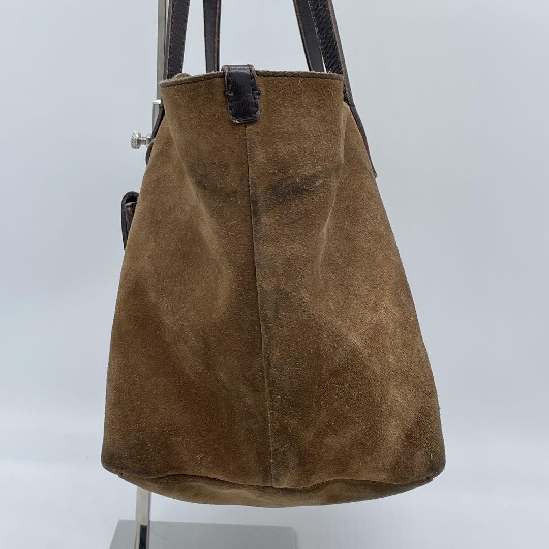 バッグ archive MIUMIU suede leather hand bag Miu Miu Archive Handbag Tote Bag Suede Leather Brown Turn