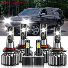 For Chevy Suburban 2500 2000-2006 LED Headlight Bulb High/Low Beam Fog Light Kit