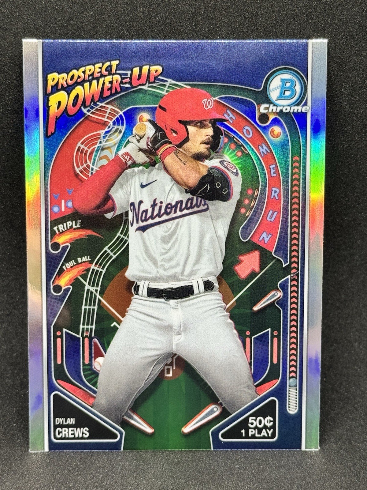 Dylan Crews 2024 Bowman Chrome Prospect Power-up #PP-10 - Nationals