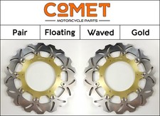 Yamaha YZF 1000 Thunderace 1996-2002 [2 dischi freno anteriori Comet serie WF oro]