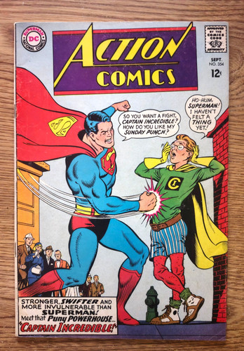 Action Comics #354 VF 8.0 "Captain Incredible, Stronger Than Superman?!"Pub.1967
