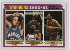1981-82 Topps Team Leaders World B Free Larry Smith John Lucas #51 17qs