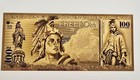 Aurum Freedom Novelty Gold Foil $100 Note 100 Milligrams COPY GW618345 — photo 1
