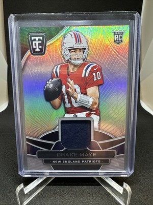 Drake Maye 2024 Totally Certified Materials RC Jersey Relic Patriots 29/149