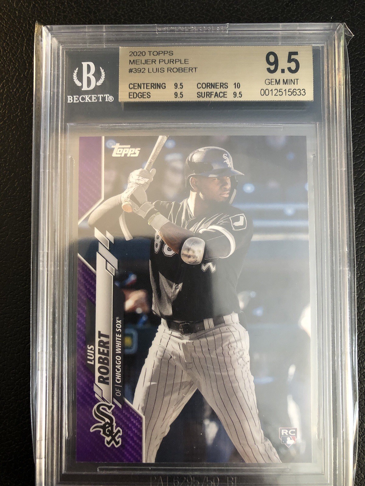 LUIS ROBERT 2020 TOPPS #392 RC PURPLE MEIJER SP ROOKIE BGS 9.5
