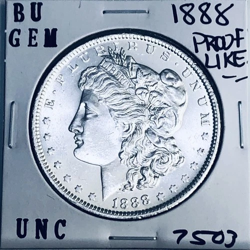 1888 BU GEM MORGAN SILVER DOLLAR UNC MS+++ U.S. MINT RARE COIN 7503